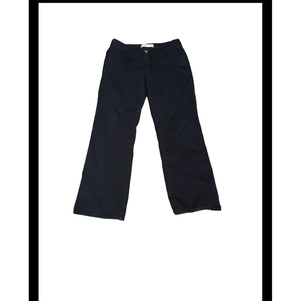 Canyon River Blues Womens Size 12 Black Straight Leg Mid Rise Casual Pants